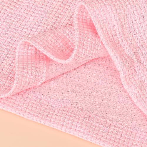 Hopscotch Girls Short Sleeves Pink 2-Pc 3D Floral Applique Shorts Set (12-24 Months)