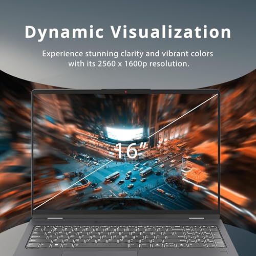 Lenovo Flex 5 16" WQXGA Touchscreen 2-in-1 Laptop, Intel Core i7-1255U, 16GB RAM 1.2TB Storage (256GB SSD+1TB 9H Portable Disk), Backlit Keyboard, Fingerprint Reader, Office 365, Windows 11 pro, Grey