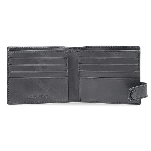 Superdry Men's Leather Slimfold Wallet Ripon - Black