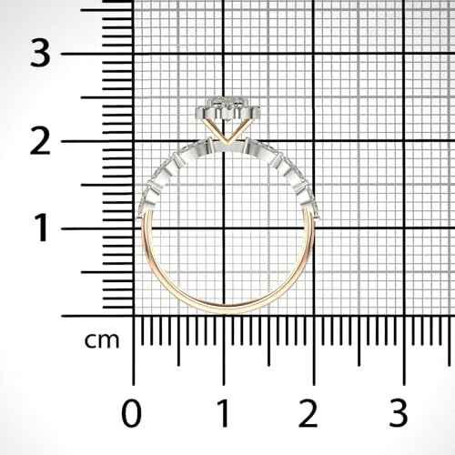 VALANOVA Hallmarked 14K Gold & Certified Lab Grown Diamond 0.73cts | Ring For Women's/Girls | Stylish & Elegant | VGR0464H | Ring Size: 17