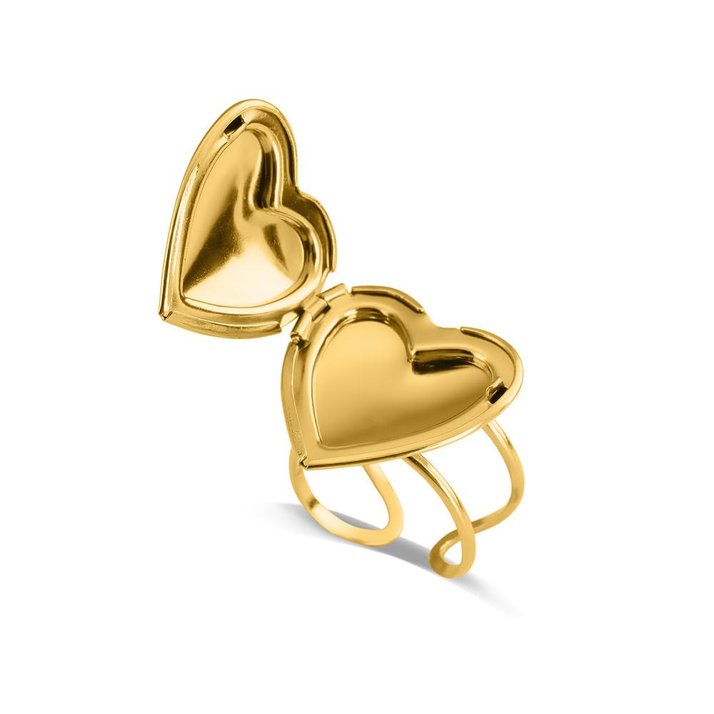 PALMONAS Heart Pop Ring for Women (Size- Adjustable) - Gift for Girls & Women