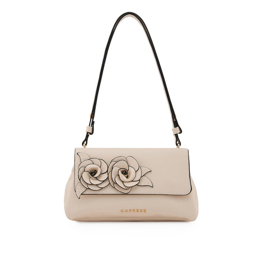 Caprese Bloom Sling Medium Off White Bag for Women|Adjustable Strap for Comfortable Wear|Stylish,Versatile Crossbody Bag for Everyday Use, Travel, and Special Occasions