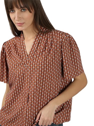 VERO MODA Women's Regular Fit Brown Top