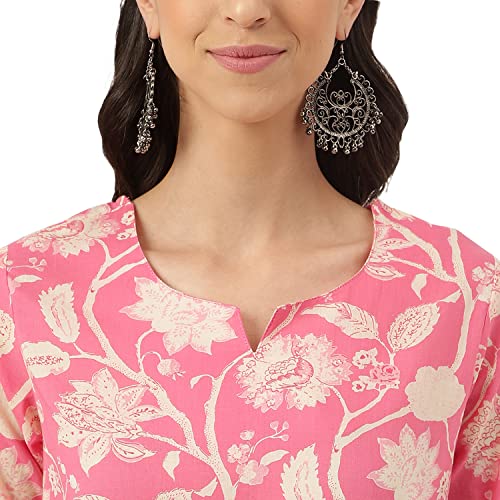 Divena Pink Printed Loungewear/Nightwear(DK0259-XL)