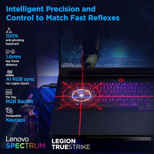 Lenovo Legion Pro 7 Intel Core Ultra 9 290HX | NVIDIA RTX 5080 16GB (32GB RAM/1TB SSD/WQXGA OLED/240Hz/16(40.6cm)/Windows 11/Office 2024/Black/2.57Kg), 83F500Q5IN AI Gaming Laptop