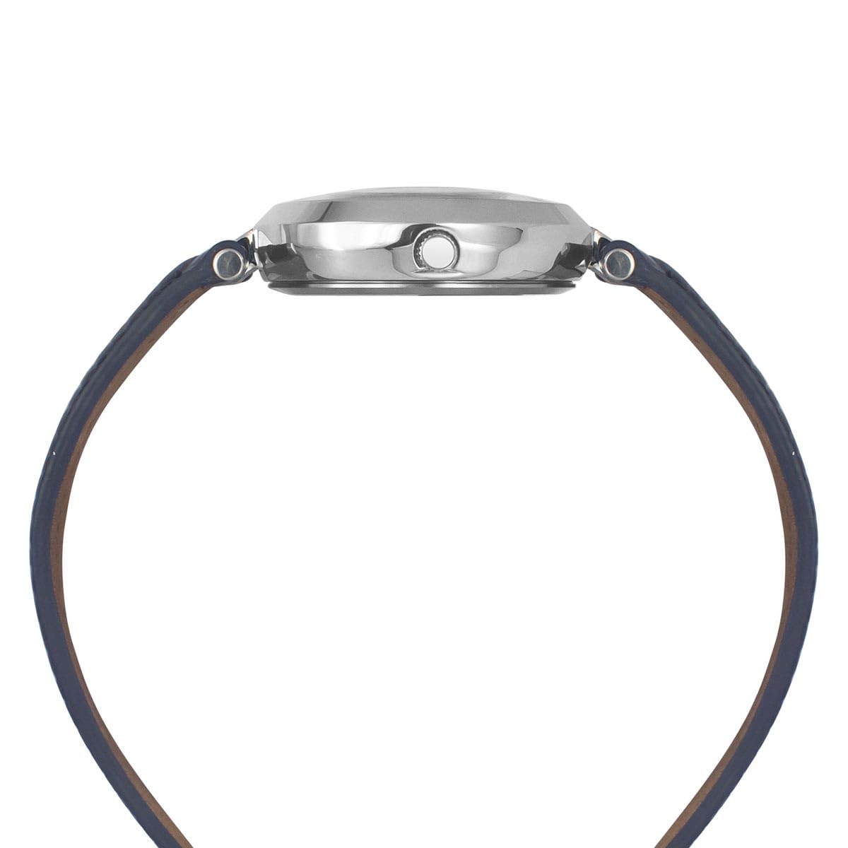 TIMEX Analog Watch for Women with Blue Round Dial & Blue Leather Strap Band Water Resistant Women's Wrist Watches - TWEL19202