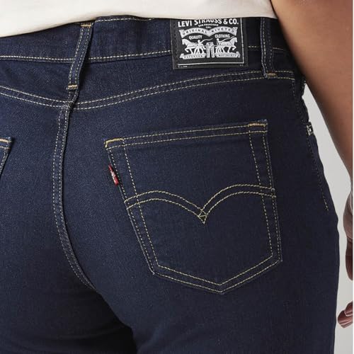 Levi's Women's 724 Dark Indigo Straight Fit High-Rise Jeans