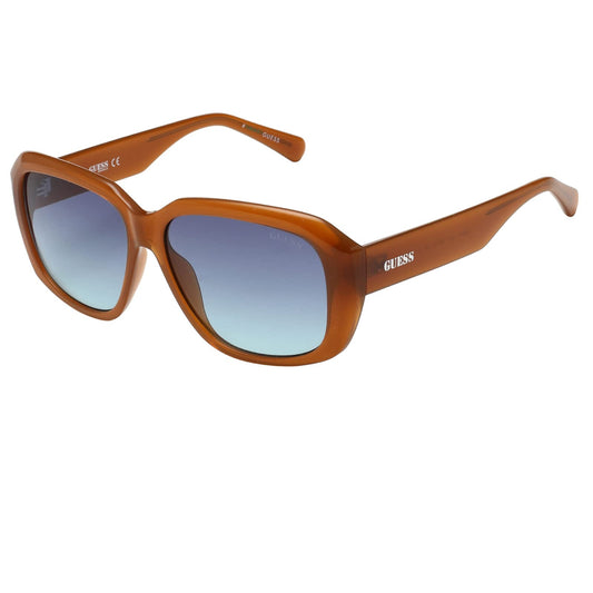 GUESS Gradient Square Women Sunglasses - (GU8233 44W 58 S |58| Blue Color Lens)