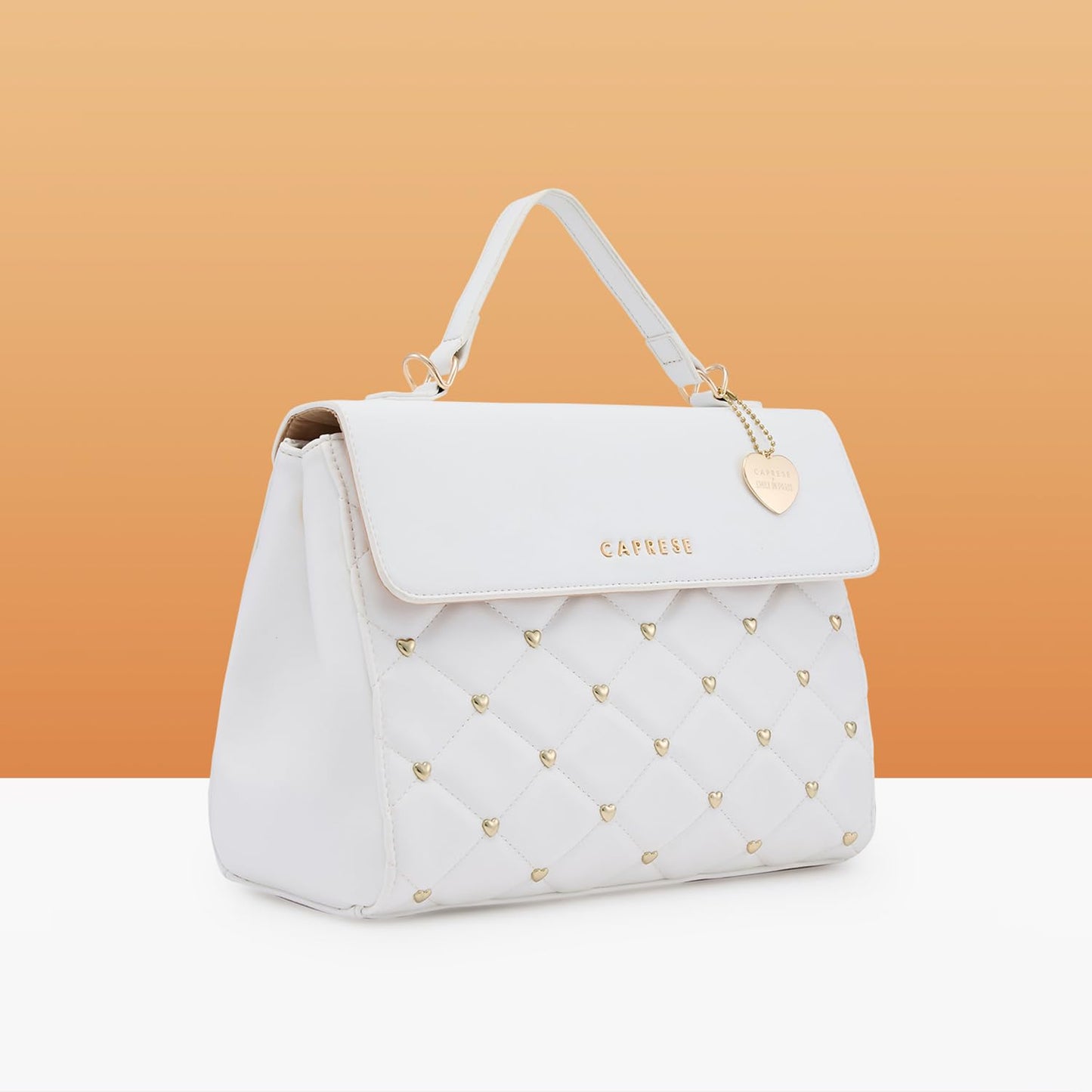 Caprese Cheryl Satchel Bag, Large | Stylish Quilted Handbag for Women with Multiple Compartments & Adjustable & Detachable Sling Strap | Secure Zip Closure| Perfect for Casual & Daily Essentials