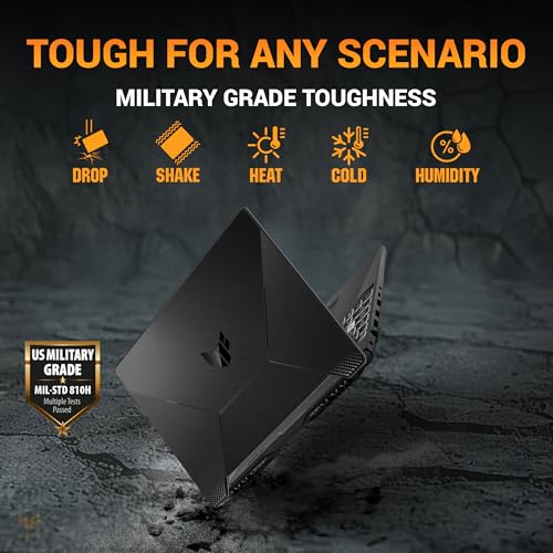 ASUS TUF A15 (2025), AMD Ryzen 7 7445HS,RTX 3050-4GB,75W TGP,16GB DDR5(Upgradeable Upto 64GB) 512GB SSD,FHD,15.6",144Hz,RGB Keyboard,Windows 11,Graphite Black,2.3 Kg FA506NCG-HN199W, Gaming Laptop