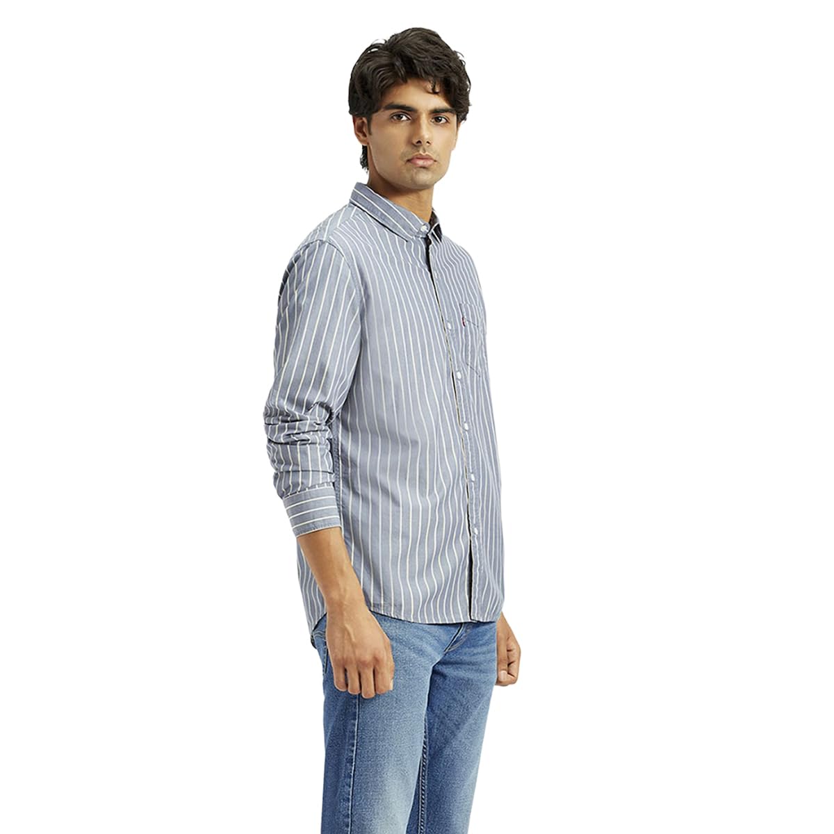 Levi's Men's Striped Slim Fit Shirt Multicolour