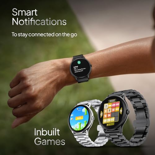 Fire-Boltt Newly Launched Phoenix Ultra Blaze Luxury Stainless Steel, Bluetooth Calling Smart Watch, AI Voice Assistant, Metal Body with 120+ Sports Modes, SpO2, Heart Rate Monitoring (Black)