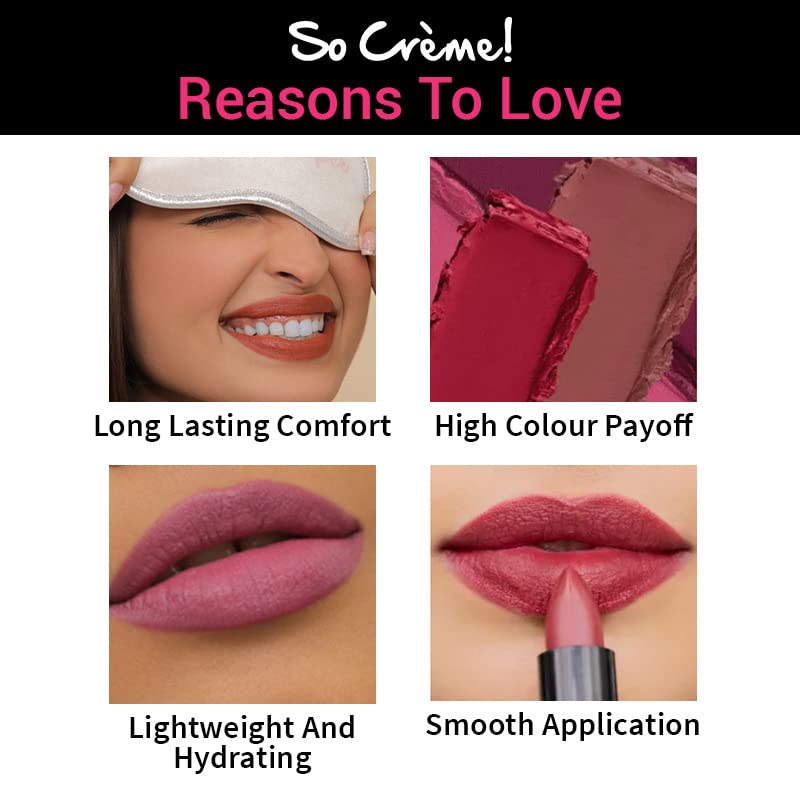 Nykaa So Creme! Creamy Matte Lipstick - Game On