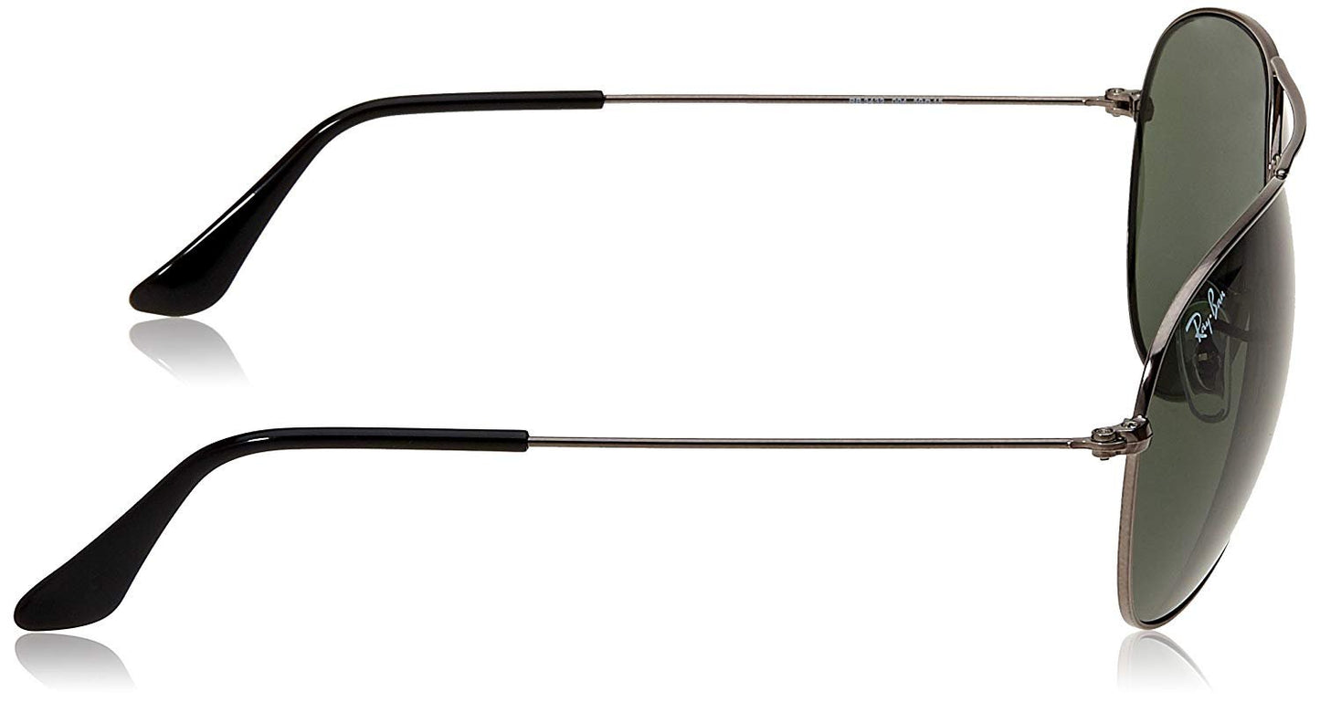 Ray-Ban UV Protected Rectangular Sunglasses for Men( 0RB3432I|59 mm|Crystal Green)