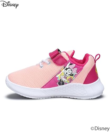 PARAGON Disney Girls Peach Casual Shoes | Comfortable, Durable & Stylish Sneakers with Velcro, Cushioned Support, and Versatile Design | Perfect for Everyday Wear