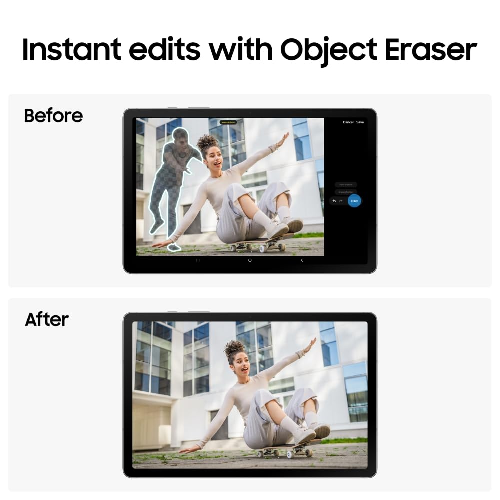 Samsung Galaxy Tab S10 Lite with AI, S Pen in-Box, 27.7 cm (10.9 inch) TFT LCD Display, 6 GB RAM, 128 GB Storage, Wi-Fi Tablet, Gray