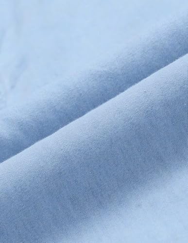 U.S. Polo Assn. Denim Co. Men's Solid Slim Fit Shirt (UDSHT1900_Light Indigo