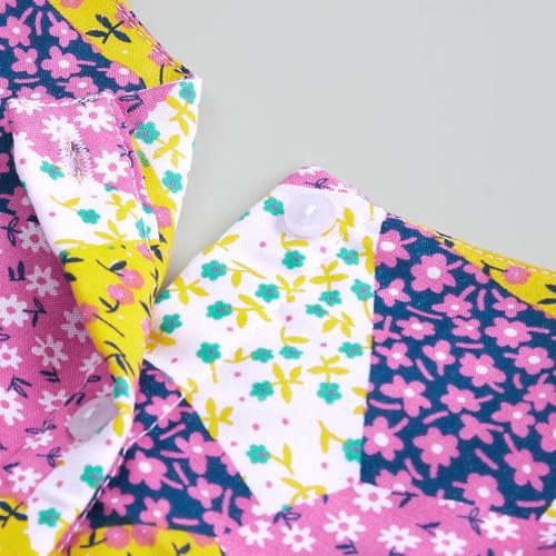 Hopscotch Girls Multi Sleeveless Floral Casual Dress for Ages (5-6 Years)