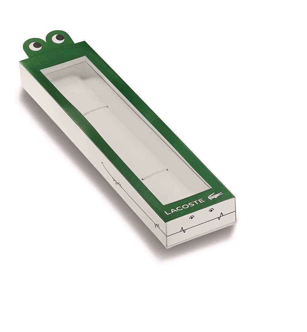 Lacoste Mini Tennis Qtz Basic Green Round Dial Kids Watch|Green Silicone Material|Multi Color Band - 2030055