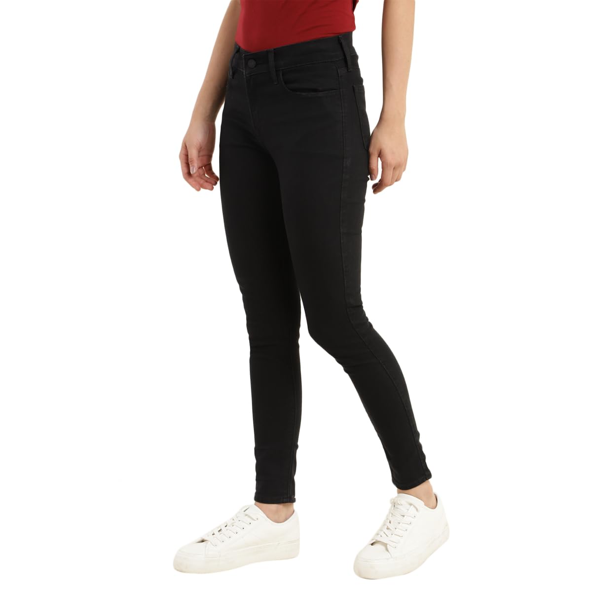 Levi's Women's Super Skinny Jeans (A7088-0032_Black) | Rise Style: Mid Rise
