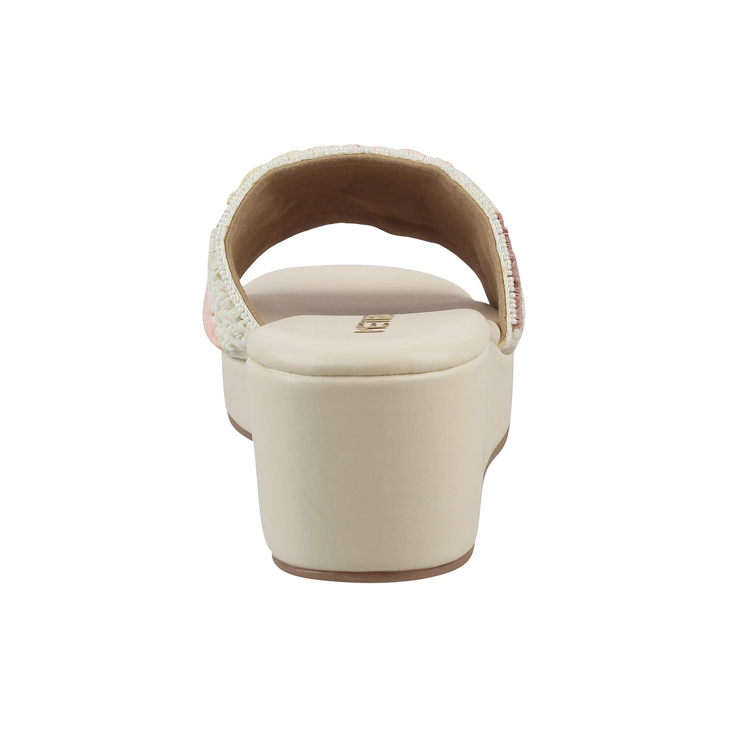 Metro Womens Beaded Beige Slip Ons (Size (6 UK (39 EU))