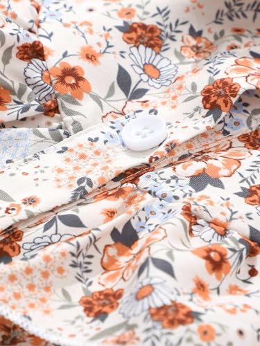 TAGAS Girls Floral Print Long Sleeve (Dress)|| Girls Frock|| Partydress for Girl ||kidsdress ||(KD-351)