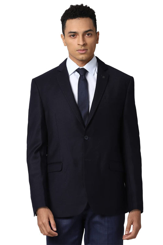 Van Heusen Men's Regular Blazer (VHBZDSLBW75671_Navy_38)