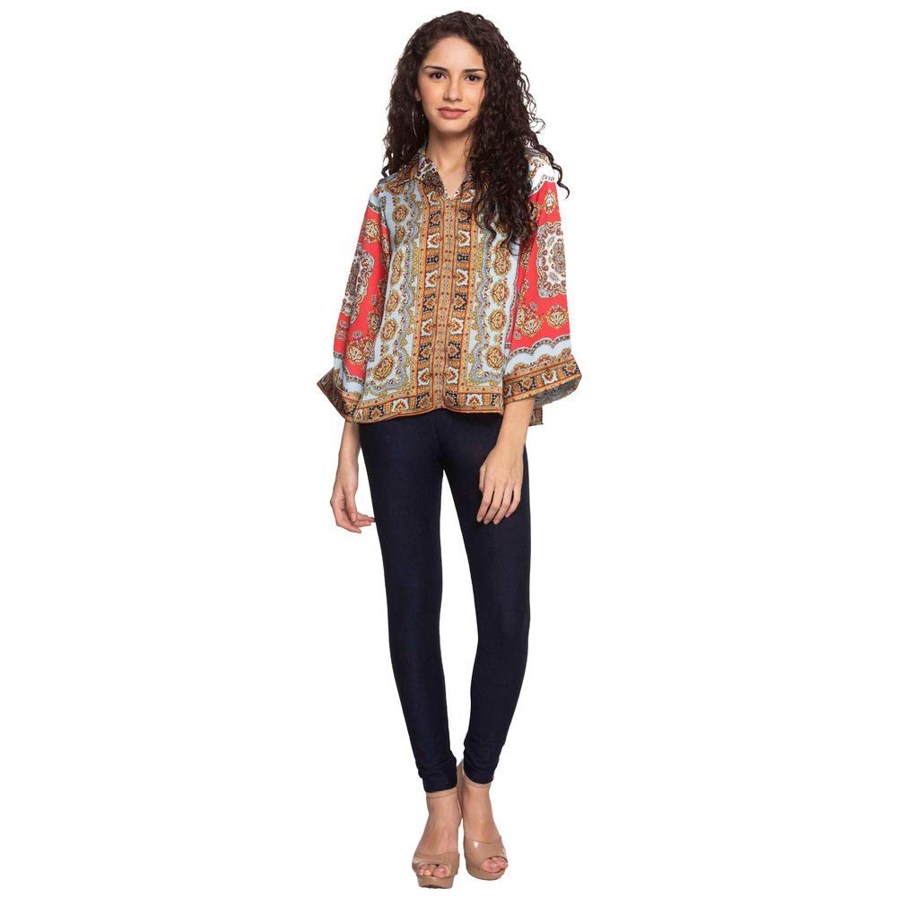BIBA WOMEN YARNDYED NARROW MIX AND MATCH(MNMCORE15125_BLUE_S)