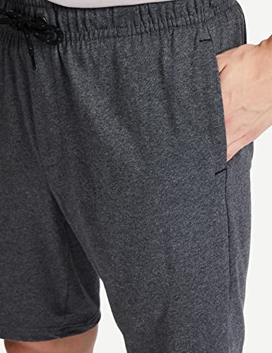 Jockey Men's Straight Fit Shorts (AM12_Charcoal Melange_Large)