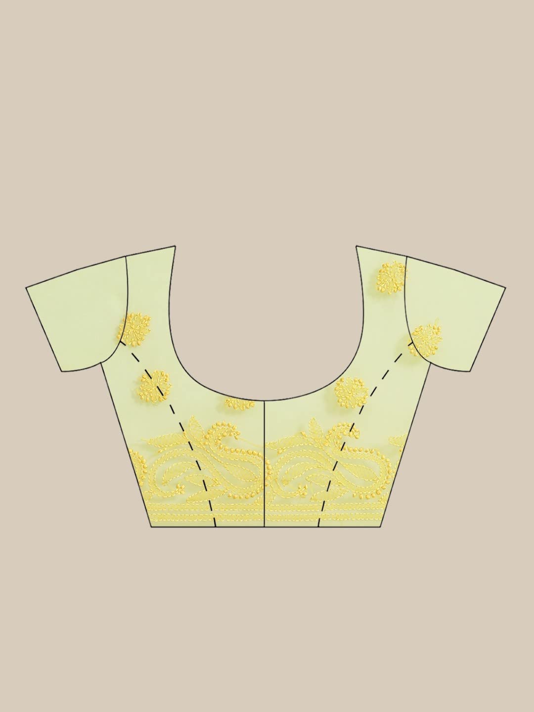 Ada Women's Hand Embroidered Faux Georgette Lucknow Chikankari Saree with Unstitched Blouse Piece A311198 Green