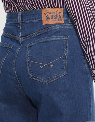U.S. POLO ASSN. High Rise Flared Fit Jeans Blue