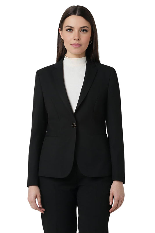 Van Heusen Women's Blazer (VWBZCRGFS31274_Black