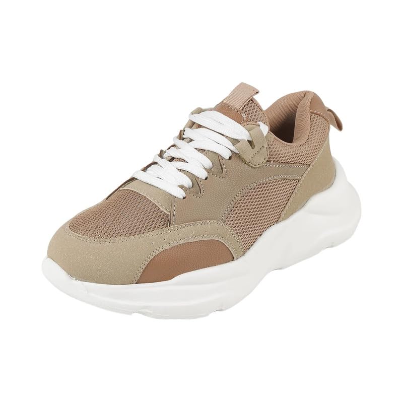 tresmode Nordi Khaki Women's Sneakers in Size 6 UK / 39 EU