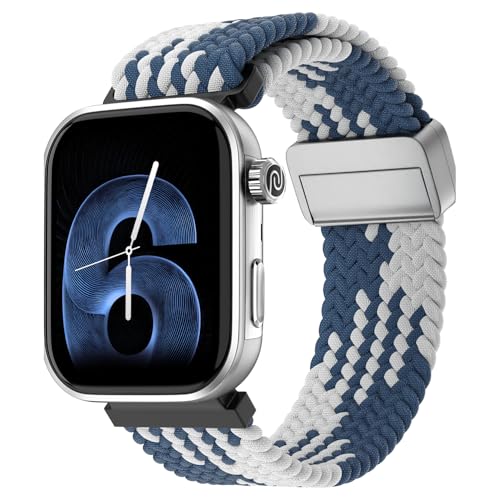 Noise Pro 6 Smart Watch:Intelligent AI, Endless AI Watch Faces, AI Companion, 1.85" AMOLED, EN2 Processor, Nebula UI 2.0, Emergency SOS, Compatible with iOS & Android (Arctic Weave), Multicolor