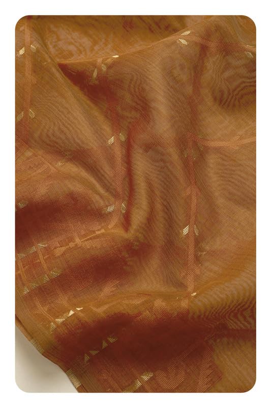 Soch Womens Orange Polyester Jamdani Dupatta