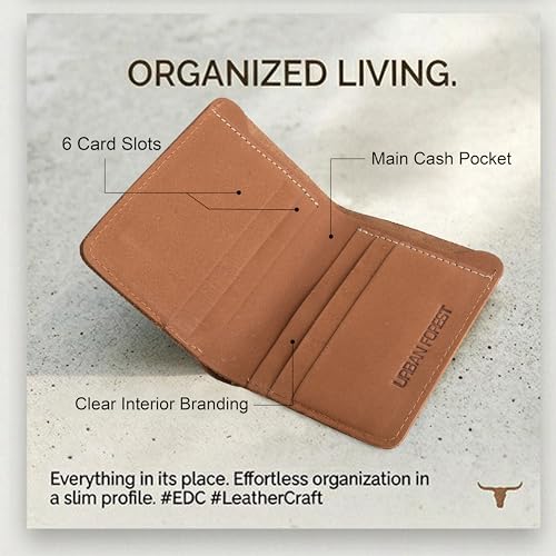 URBAN FOREST Joe Vintage Cognac Leather Wallet for Men