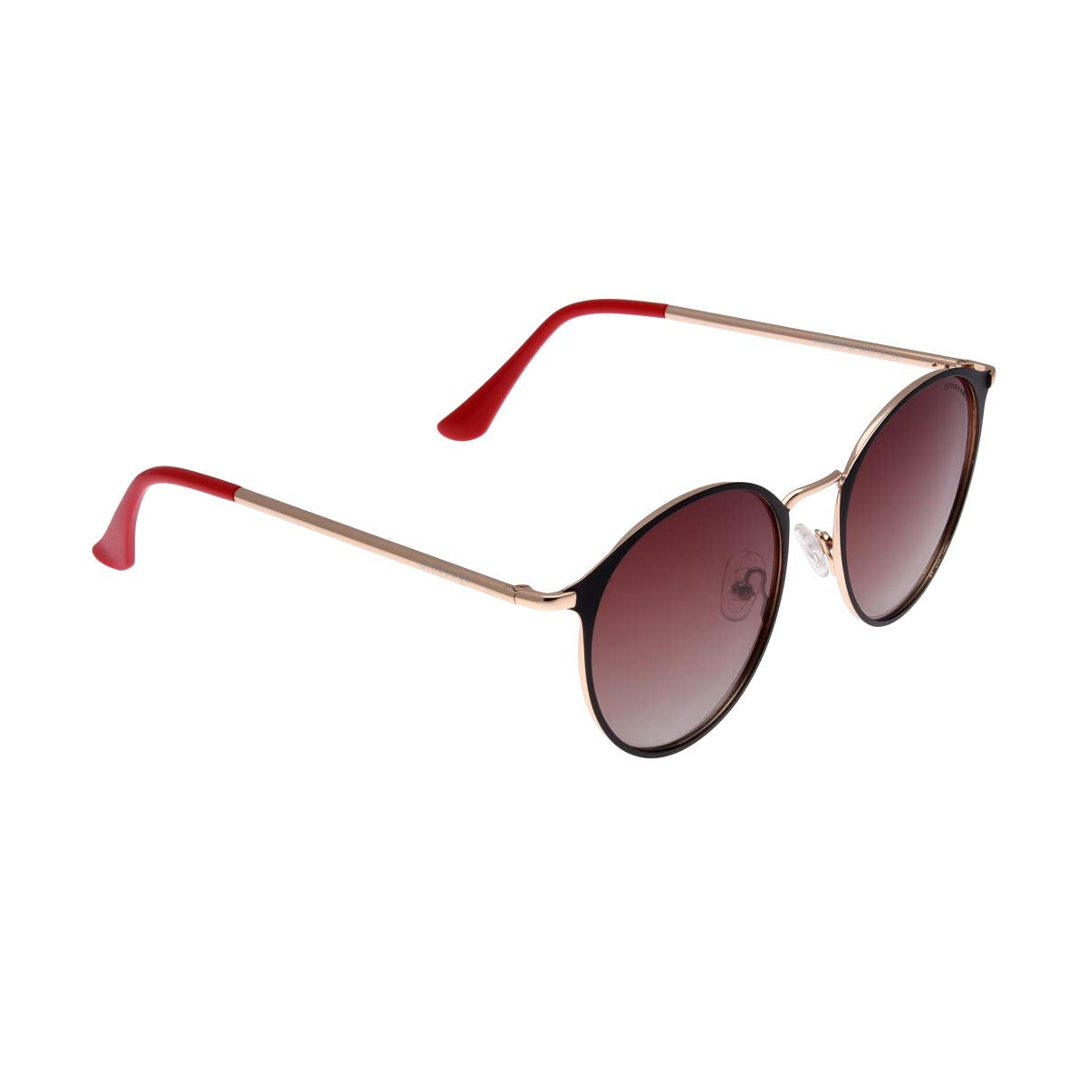 Giordano UV Protected Round Unisex Sunglasses - (GA90239C04|50|Brown Color Lens)
