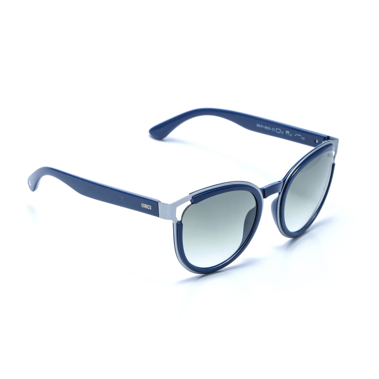 ENRICO Boldylocks Sunglasses for Women with Blue Cateye Frames | Green - Color Polycarbonate Material |Adults-Women Polarized Sunglass with Cover Case | Goggles for women sunglasses