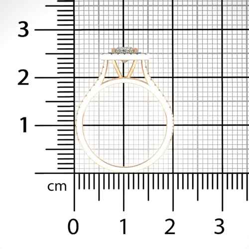 VALANOVA Hallmarked 14K Gold & Certified Lab Grown Diamond 0.76cts | Ring For Women's/Girls | Stylish & Elegant | VGR0467P | Ring Size: 14