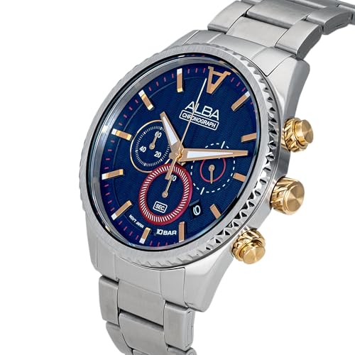 Alba Signa Blue Patterned dial-AT3H97X1