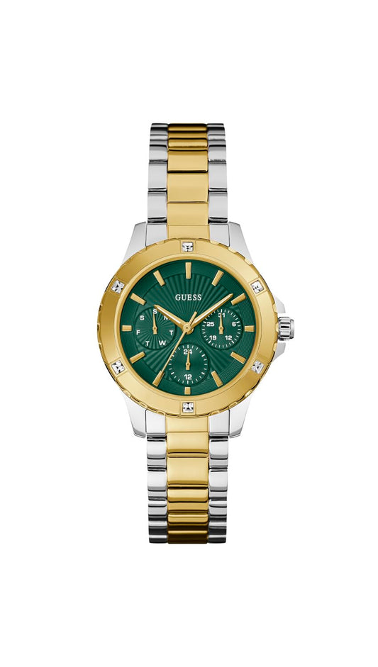 GUESS Analog Green Dial Women's Stainless Steel Watch-GW0723L1