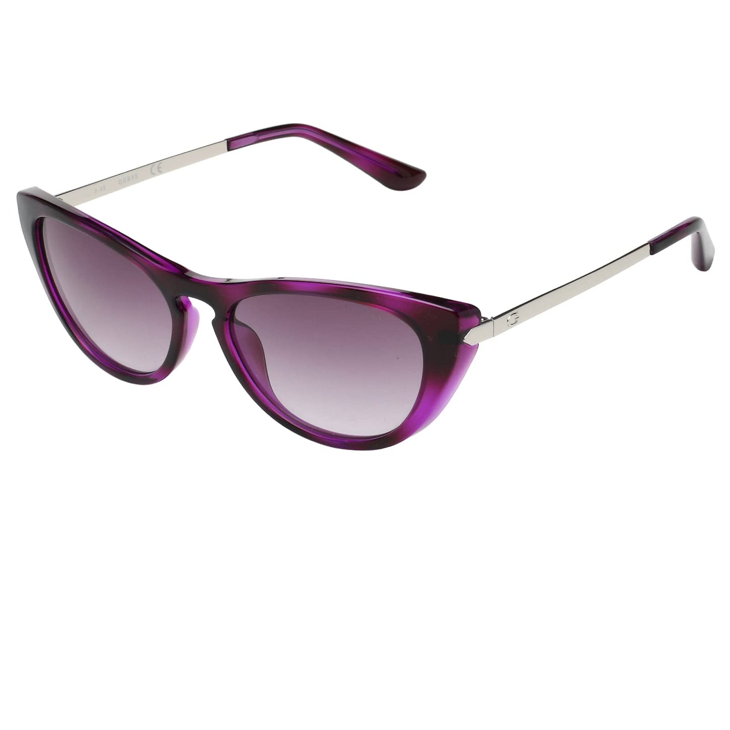 Guess Gradient Cat Eye Women Sunglasses - (GU7782 83Z 55 S |55| Purple Color Lens)