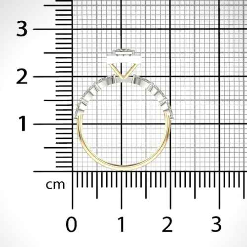 VALANOVA Hallmarked 18K Gold & Certified Lab Grown Diamond 0.75cts | Ring For Women's/Girls | Stylish & Elegant | VGR0464P | Ring Size: 15