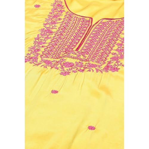 Rangriti Women Viscose Solid Suit Set (RSKASSORTED15445AW21YELL_Yellow