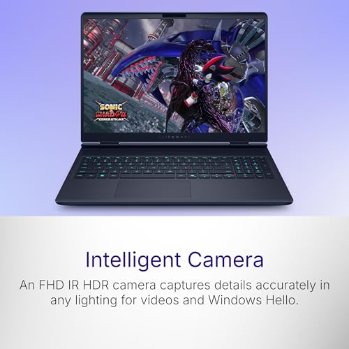 Alienware 16X Aurora Gaming Laptop, AI Enabled Intel Core Ultra9 HX Processor, 32GB DDR5, 1TB SSD, NVIDIA GeForce RTX 5070, 8GB GDDR7, 16" QHD+ 240Hz Display, Backlit KB, Interstellar Indigo, 2.66kg