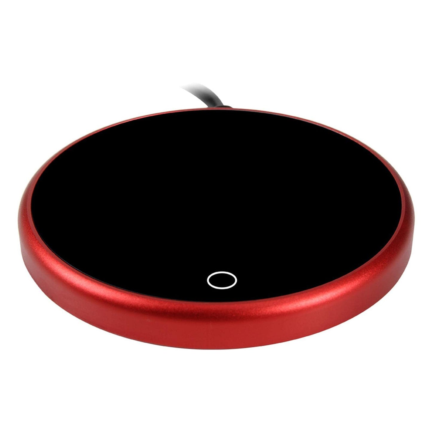 FABLOFTCoffee Mug Warmer Heater Coaster 15W Cushion Auto Shut Off Plate for Home red