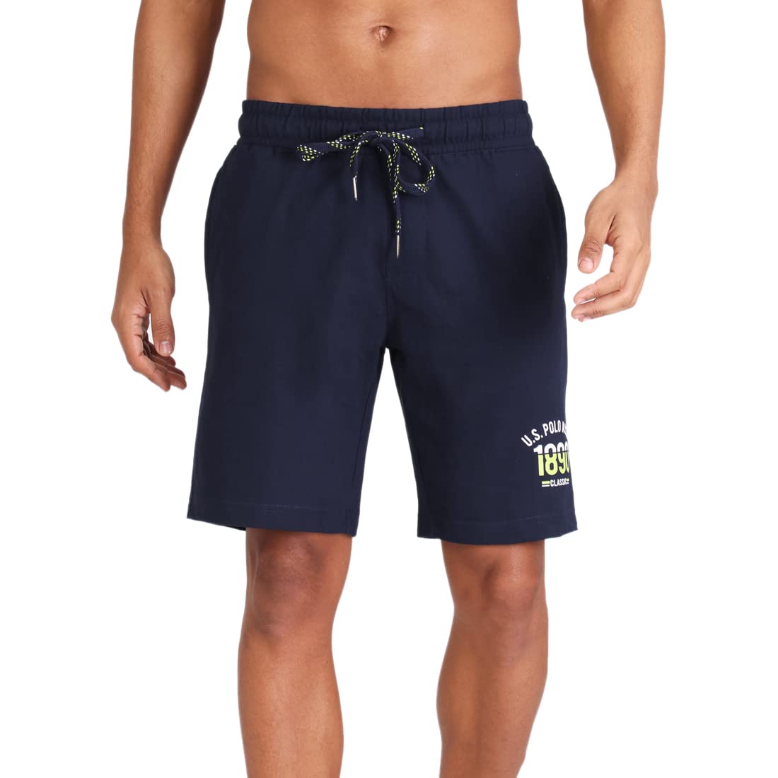 U.S. POLO ASSN. Men's Lounge Shorts (I670-195-PL-M_Navy_Medium)