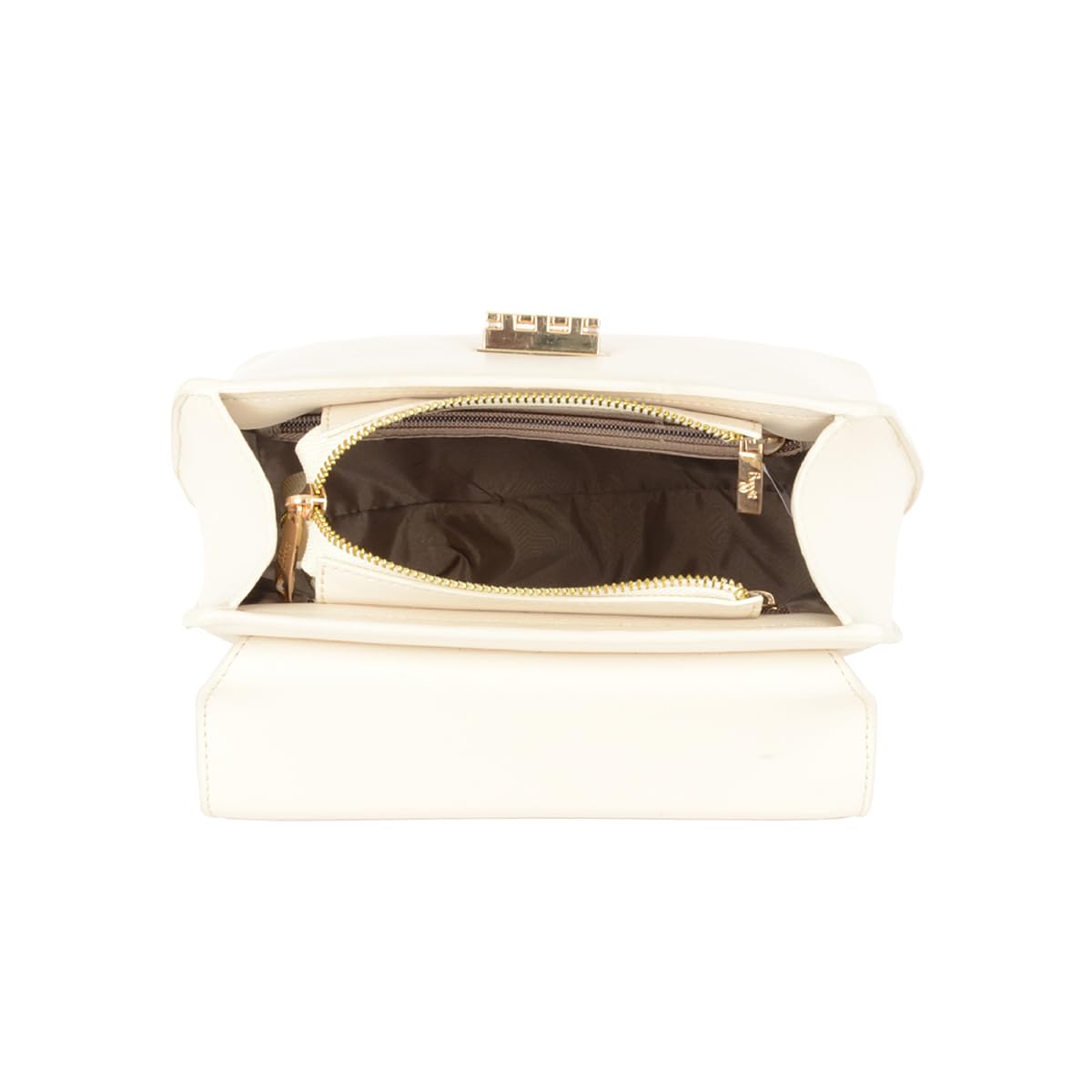 Baggit Women White Sling Bag Small Size | Ladies Stylish Casual Cross Body Purse Handbag