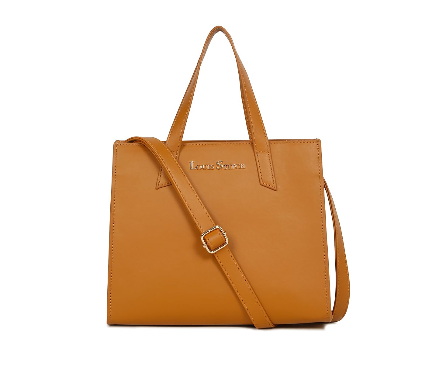 LOUIS STITCH Stylish Tan Handbag for Women | Ladies Satchel Handbag for Travel, Office, College | LDB-VF1039-HBTN