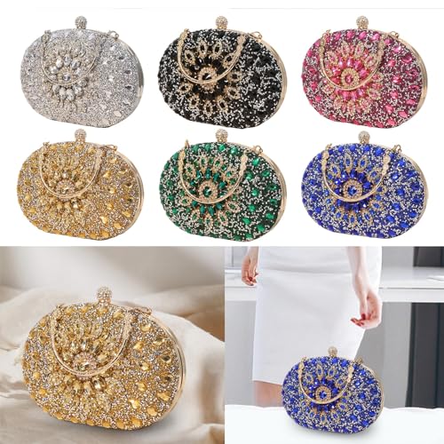 CALANDIS™ 4xWomen Clutch Evening Bag Pouch Wedding Purse for Club Cocktail Party Wedding silver | Womens Handbags & Bags